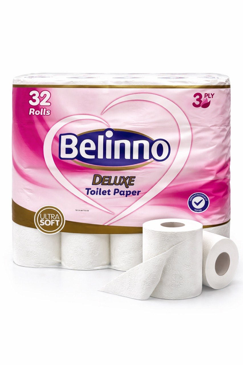 Туалетний папір Belinno (Белінно) Delux (Делюкс) 32 рулони